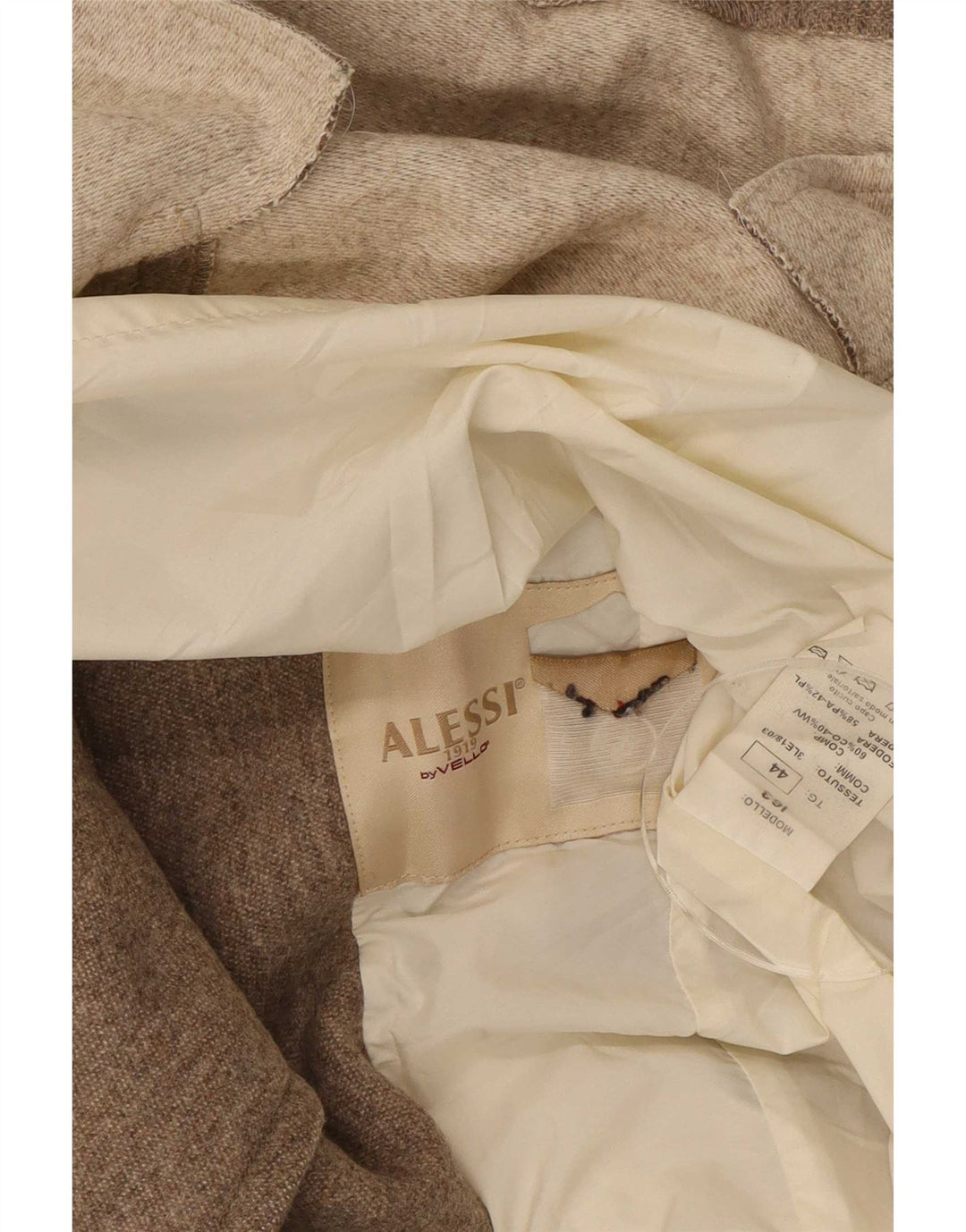 Vintage dame 4-knaps blazerjakke IT 44 Medium Beige Bomuld