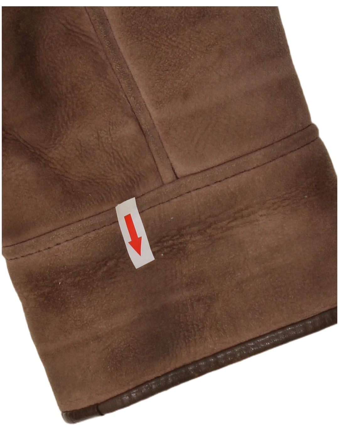 Nurseys Womens Shearling Jacket UK 16 Stort brunt fåreskind