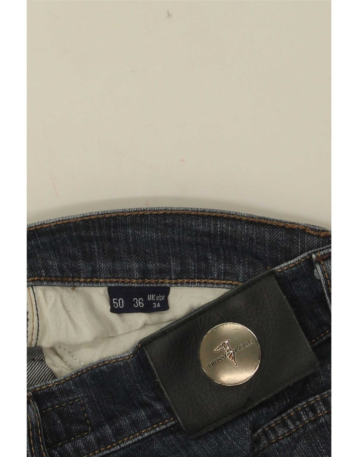 Trussardi Straight Jeans til mænd W34 L33 Blå