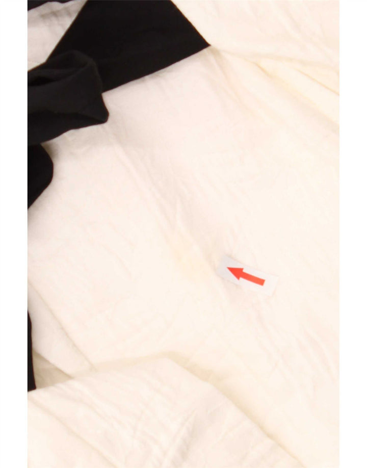 Zara Dame Overfrakke UK 14 Medium Off White Bomuld