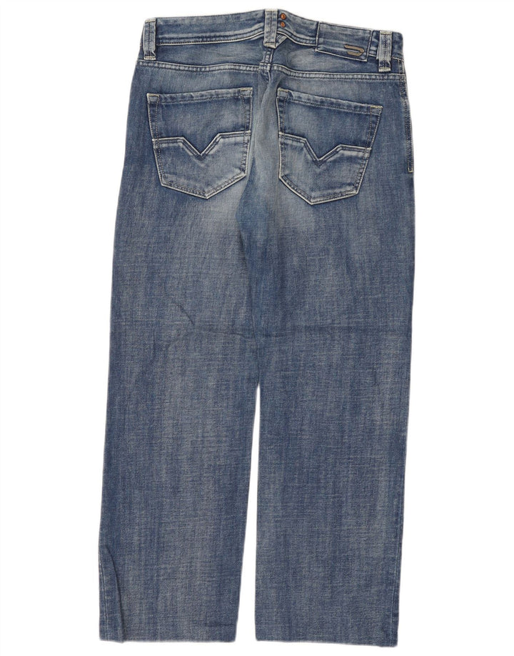 DIESEL Herre Larkee Straight Jeans W30 L27 Blå Bomuld
