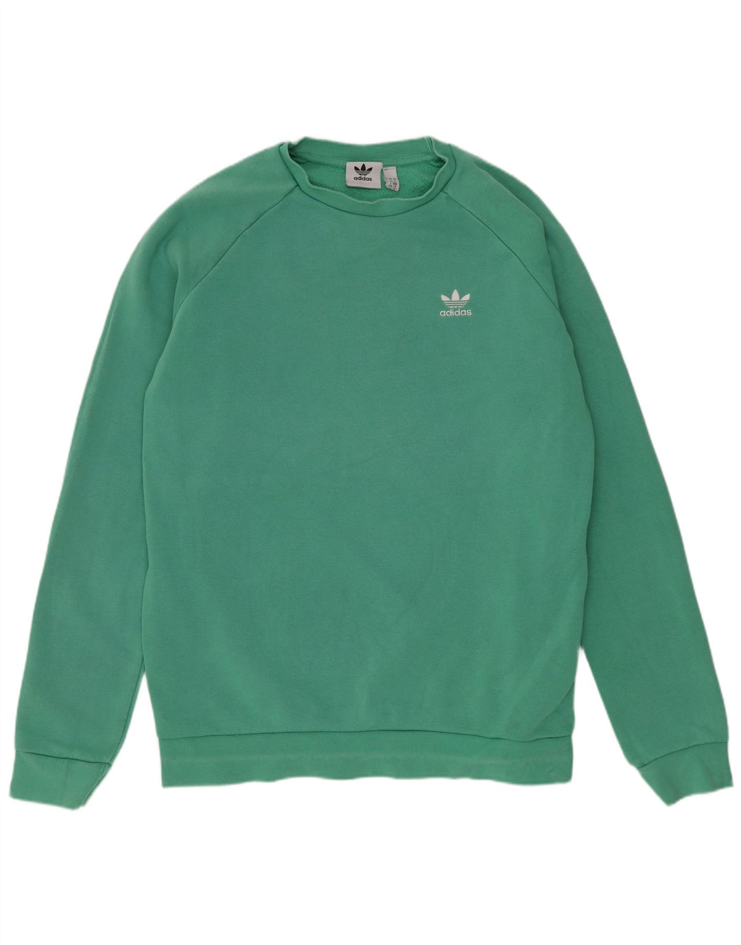 Adidas Sweatshirt til mænd, stor grøn bomuld