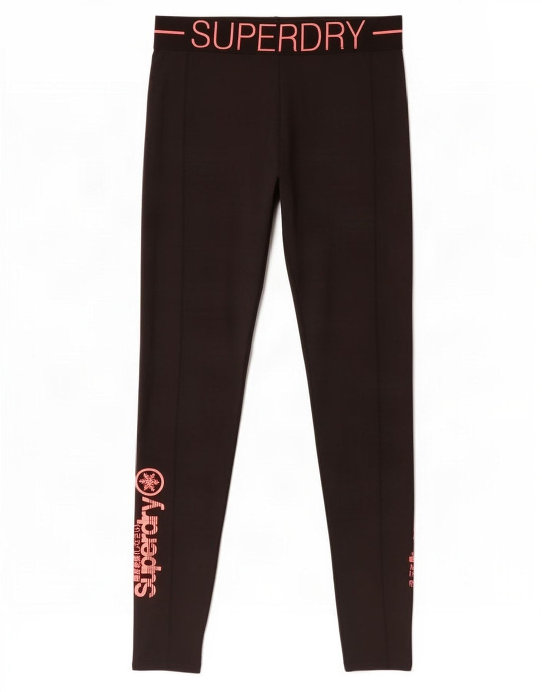 Superdry Graphic Leggings til kvinder UK 14 Medium Black Polyester