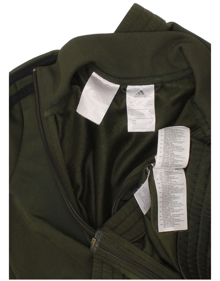 Adidas Træningsdragt Topjakke til drenge 9-10 år Khaki Polyester
