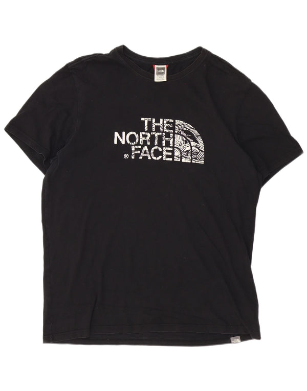 The North Face Herre Grafisk T-Shirt Top XL Sort Bomuld