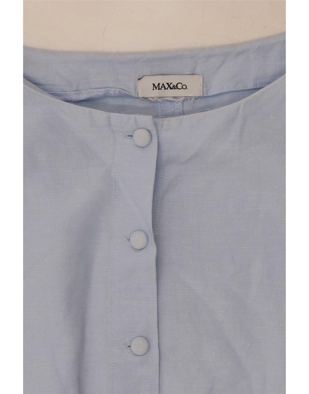 Max & Co. Dame 3/4 ærmet bluse Top UK 12 Medium Blue