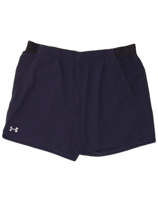 Under Armour Herre grafiske sportsshorts 2XL marineblå