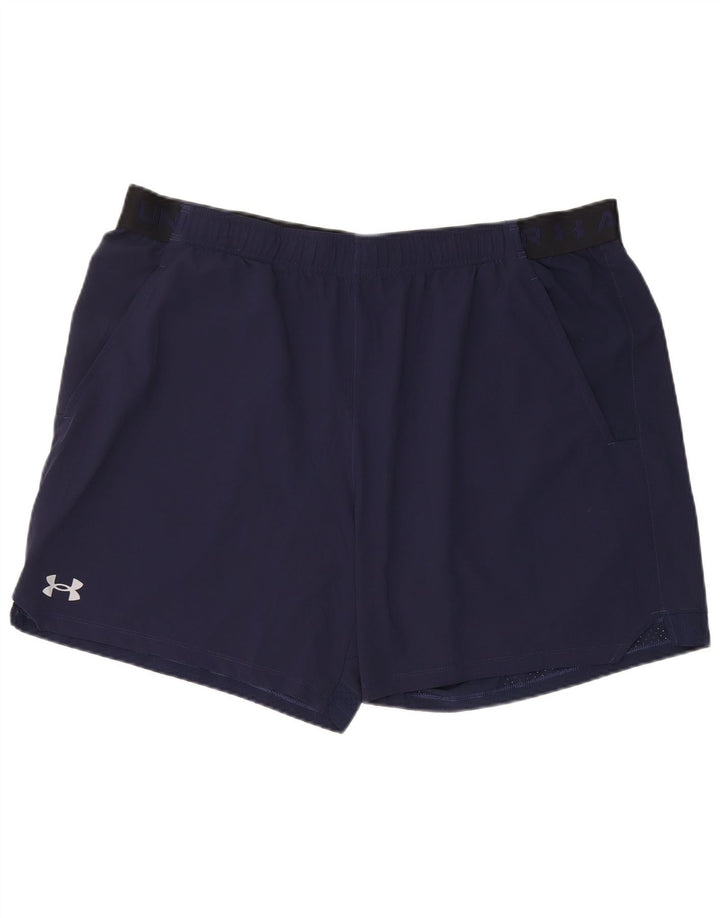 Under Armour Herre grafiske sportsshorts 2XL marineblå