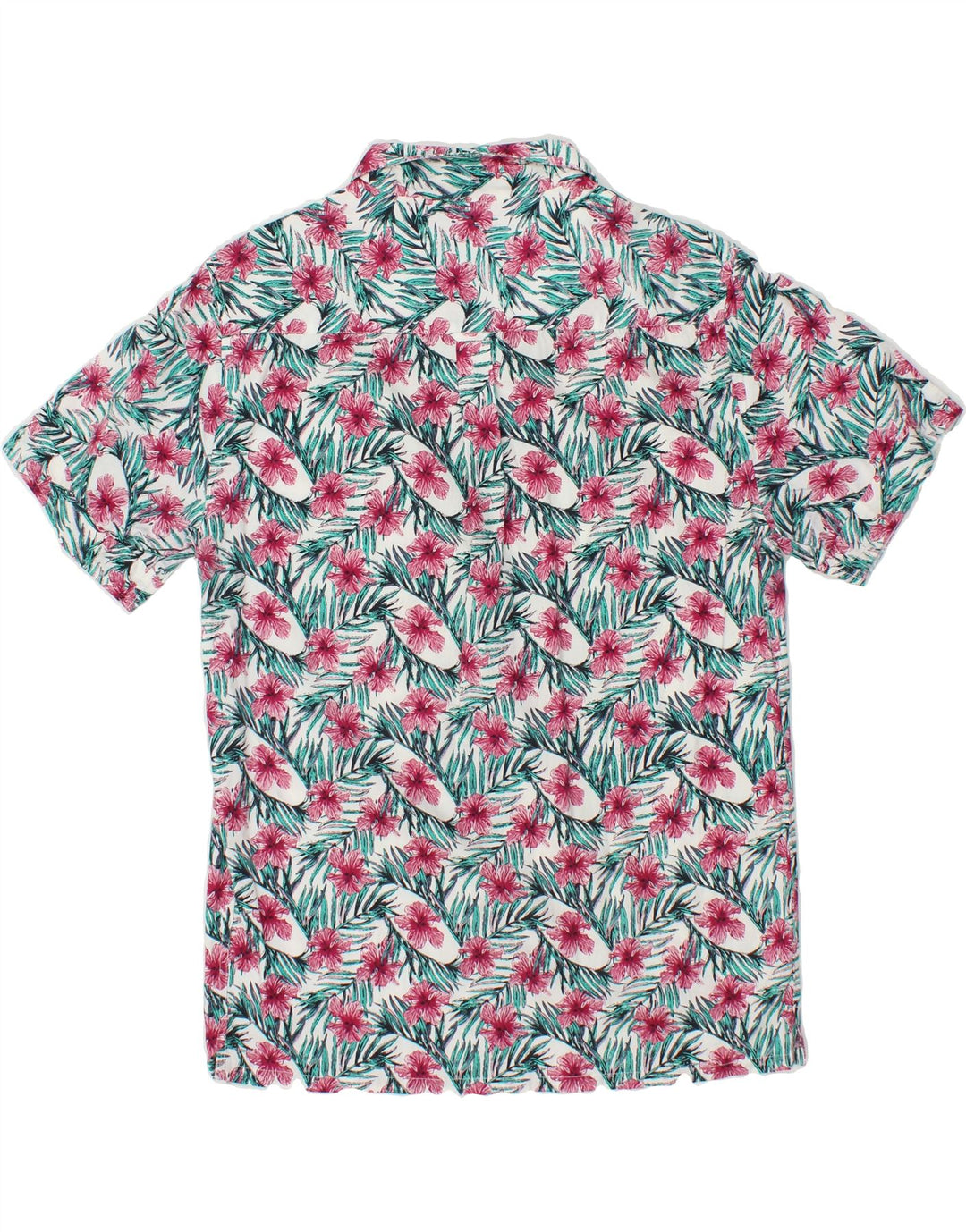 ANERKJENDT Mens Short Sleeve Shirt Medium Multicoloured Floral Cotton Vintage Anerkjendt and Second-Hand Anerkjendt from Messina Hembry 