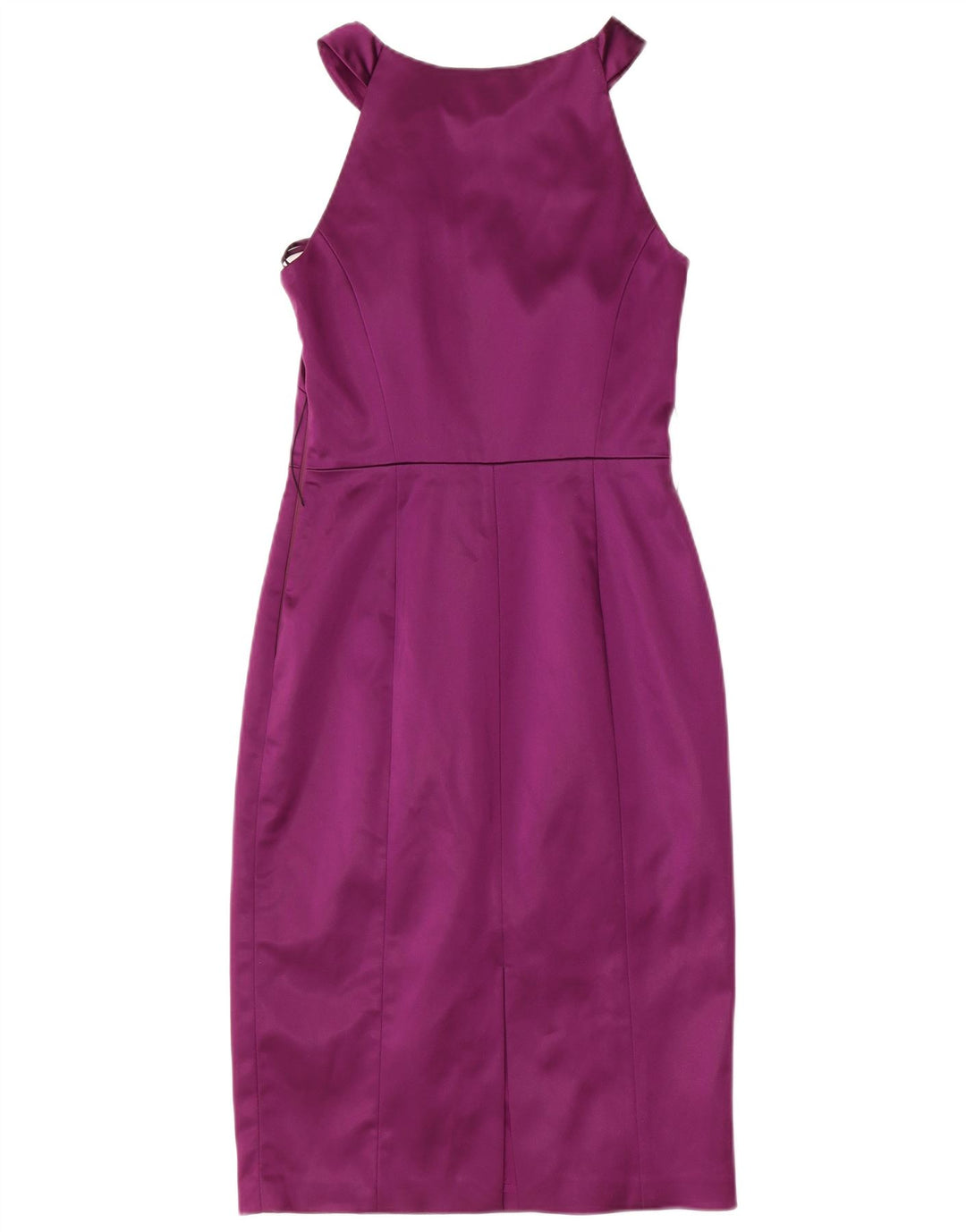 COAST Womens Sheath Dress UK 8 Small Maroon Acetate