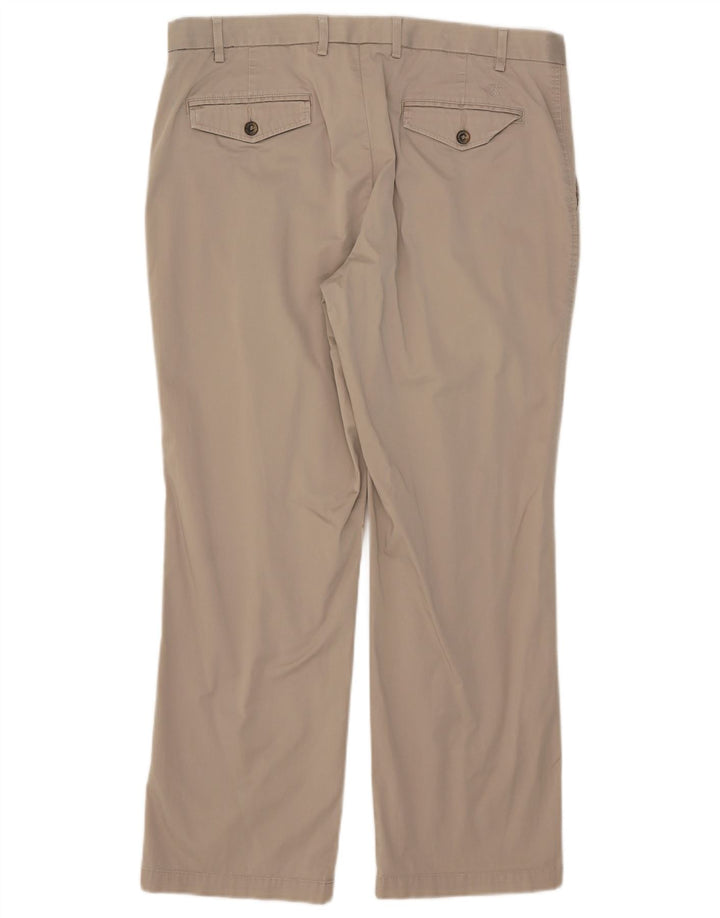 Marks & Spencer Dame Blue Harbor Straight Chino Bukser W36 L29 Beige