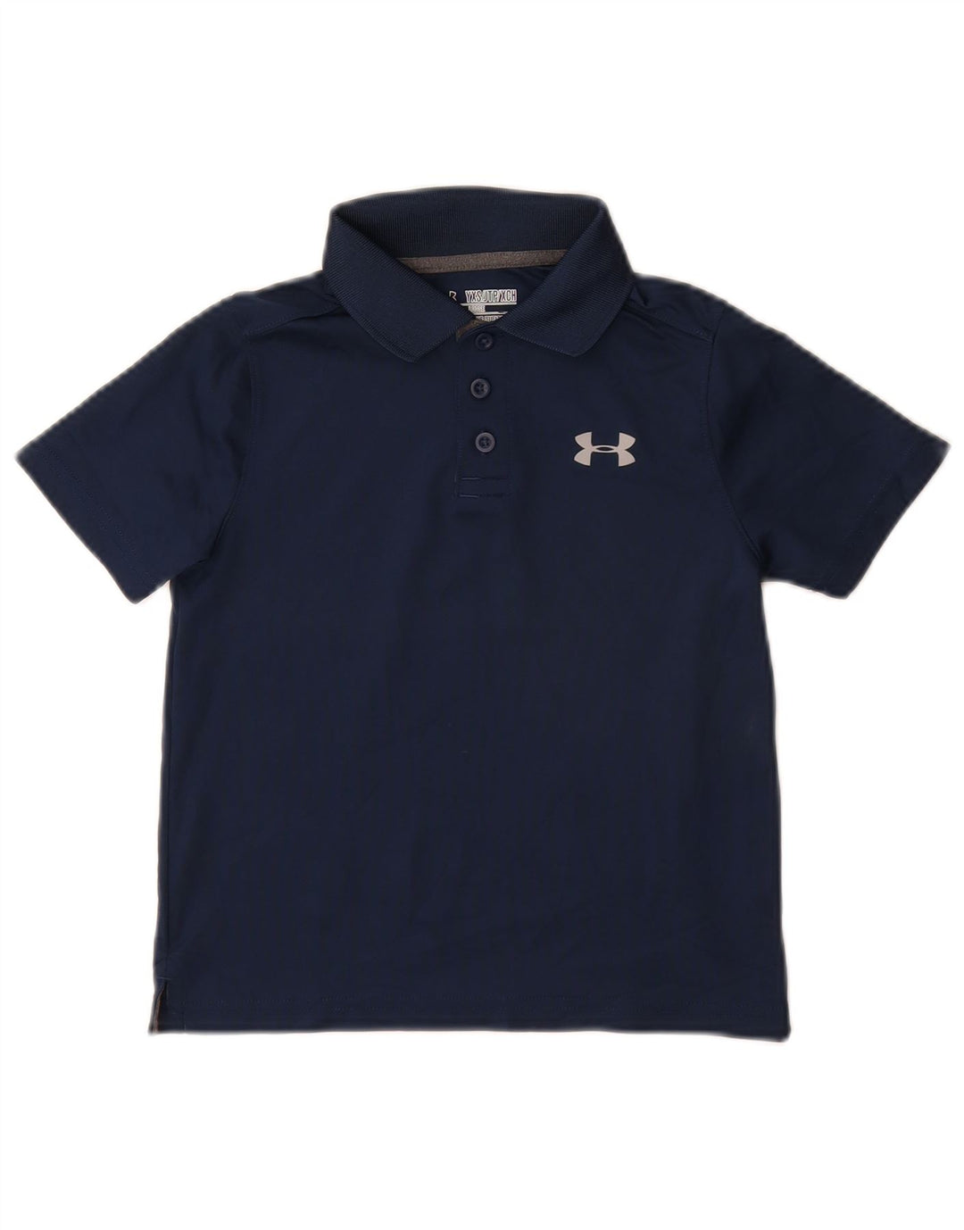UNDER ARMOUR Boys Heat Gear Polo Shirt 6-7 år XS Navy Blue