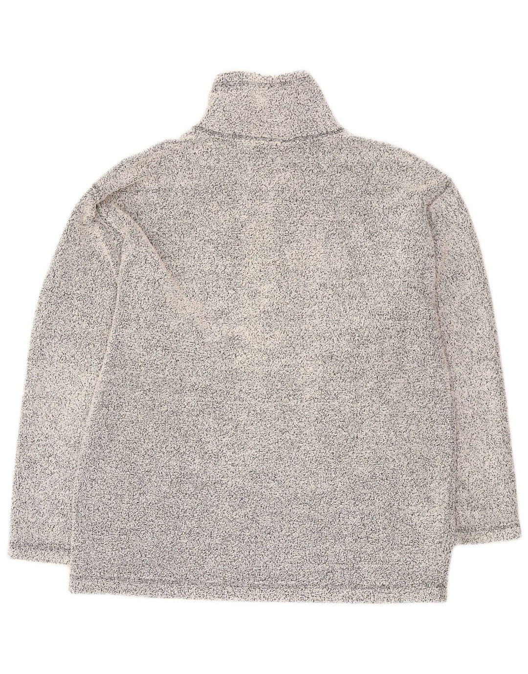 Reebok Herre lynlås-hals Top Langærmet Medium Grey Flecked