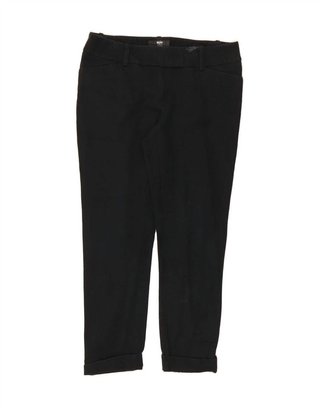 MOSSIMO Womens Slim Cropped Trousers W32 L24 Black Vintage Mossimo and Second-Hand Mossimo from Messina Hembry 