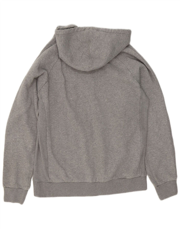 Adidas hættetrøje med lynlås til mænd Medium Grey Flecked Bomuld