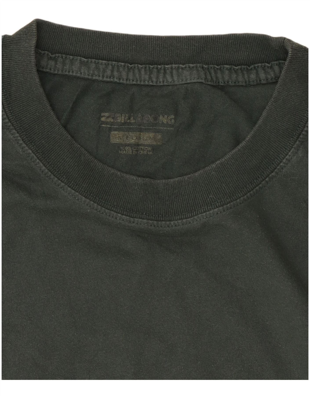 Billabong Herre grafisk T-shirt Top Medium Khaki Bomuld