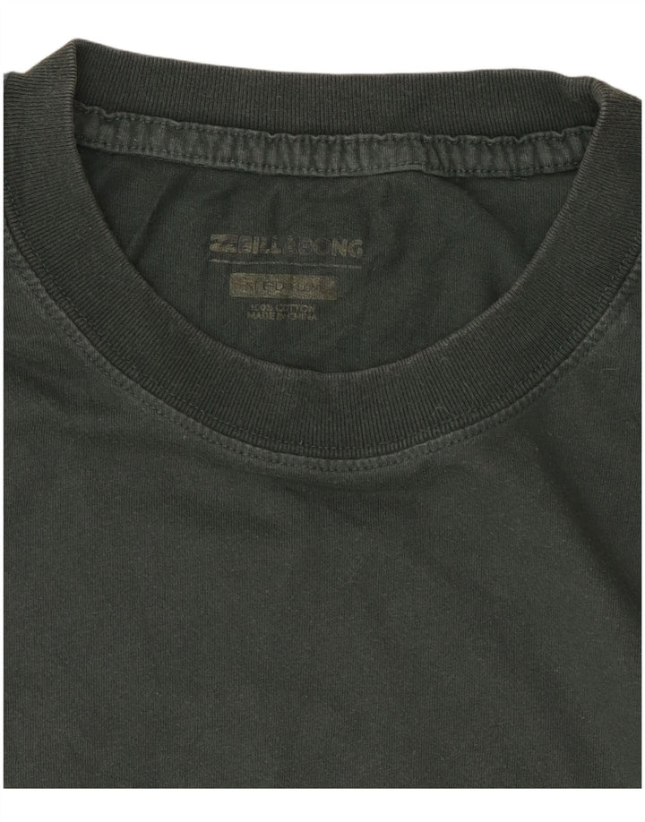Billabong Herre grafisk T-shirt Top Medium Khaki Bomuld