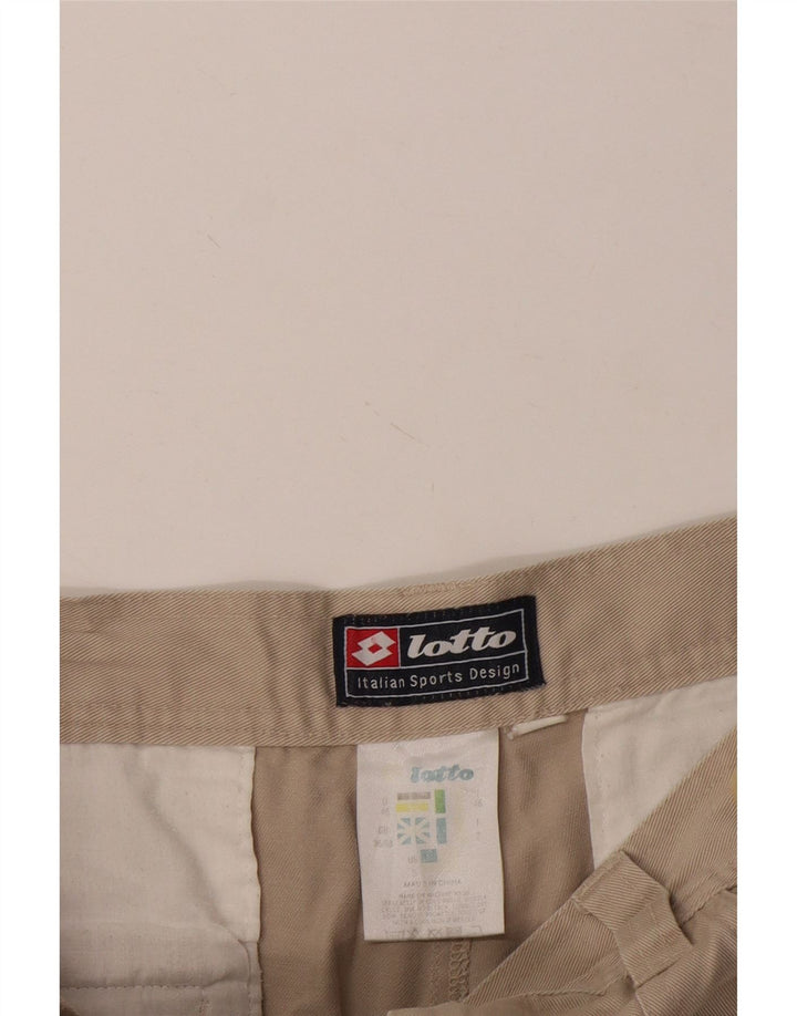Lotto Herre Cargo Shorts W36 Stor Beige Bomuld