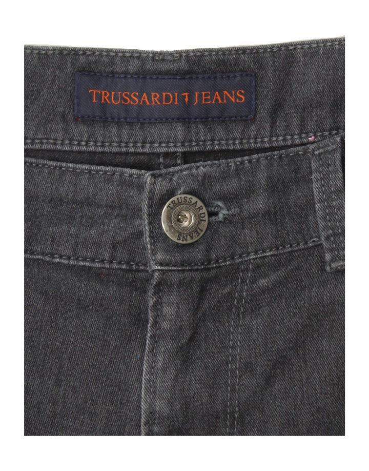 TRUSSARDI Mens Tapered Jeans W36 L33 Black Cotton Vintage Trussardi and Second-Hand Trussardi from Messina Hembry 