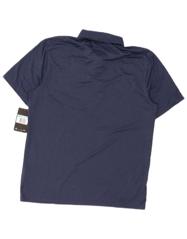 Nike Mens Dri Fit Polo Shirt Medium Navy Blue Polyester