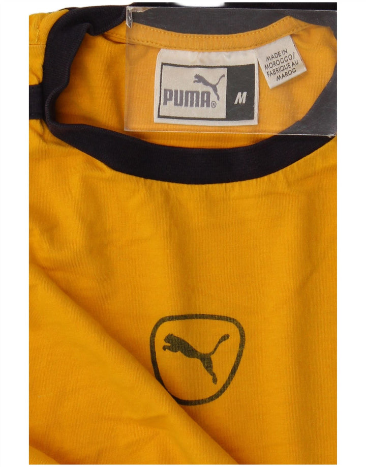 Puma Herre T-Shirt Top Medium Gul