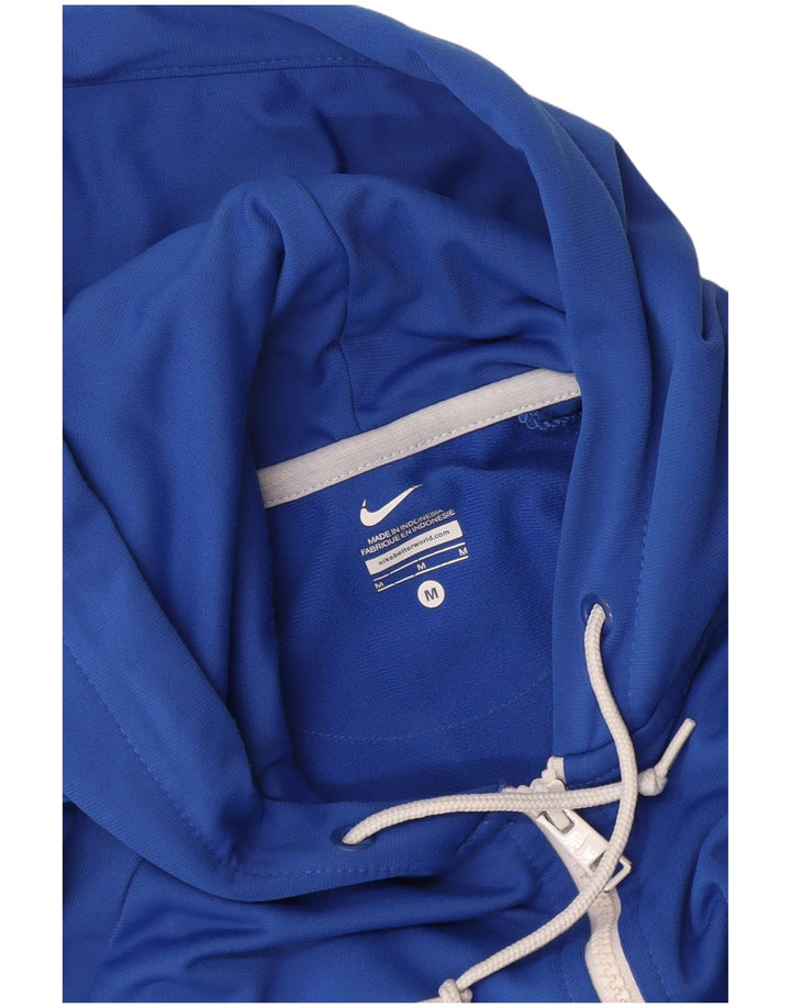 Nike hættetrøje med lynlås til kvinder UK 14 Medium Blue
