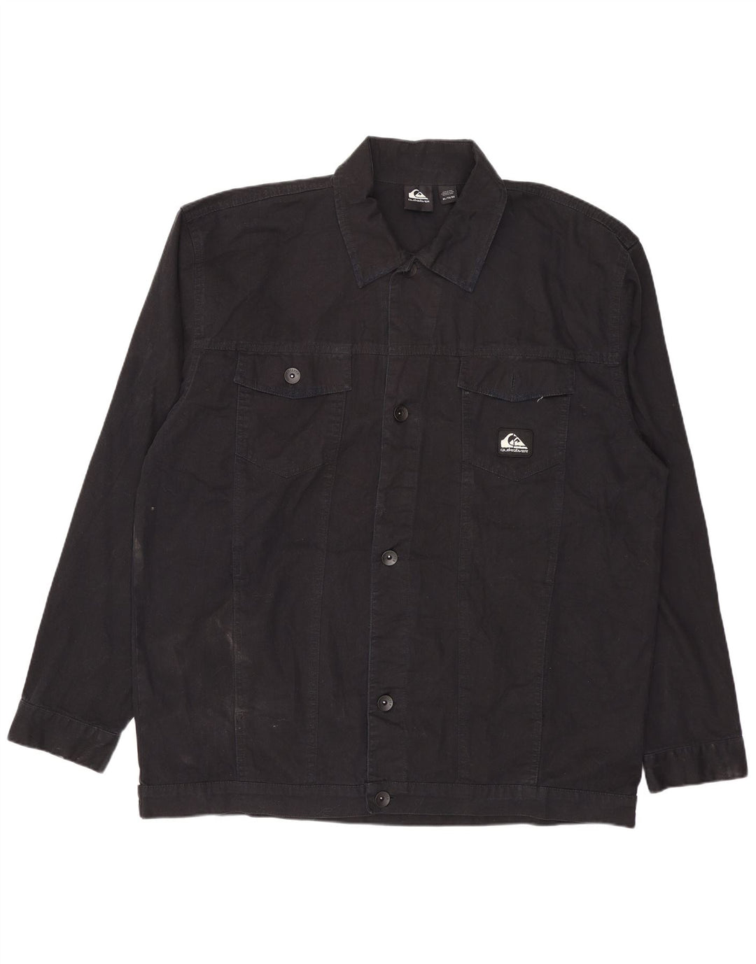 Quiksilver Herre denimjakke UK 42 XL Sort Bomuld