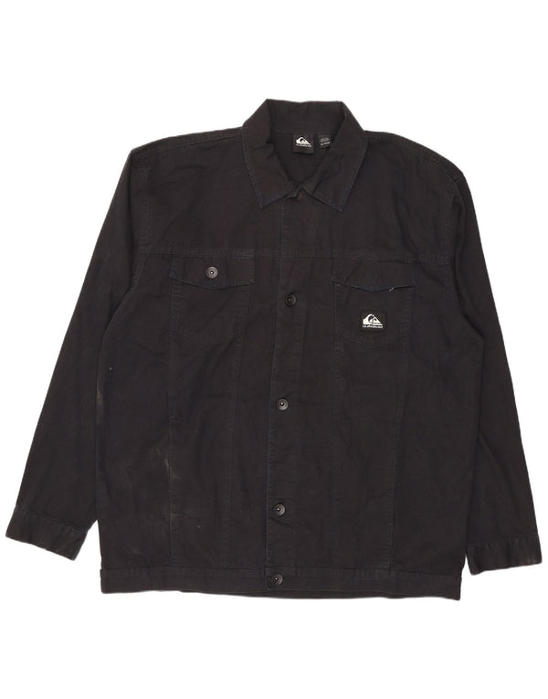 Quiksilver Herre denimjakke UK 42 XL Sort Bomuld