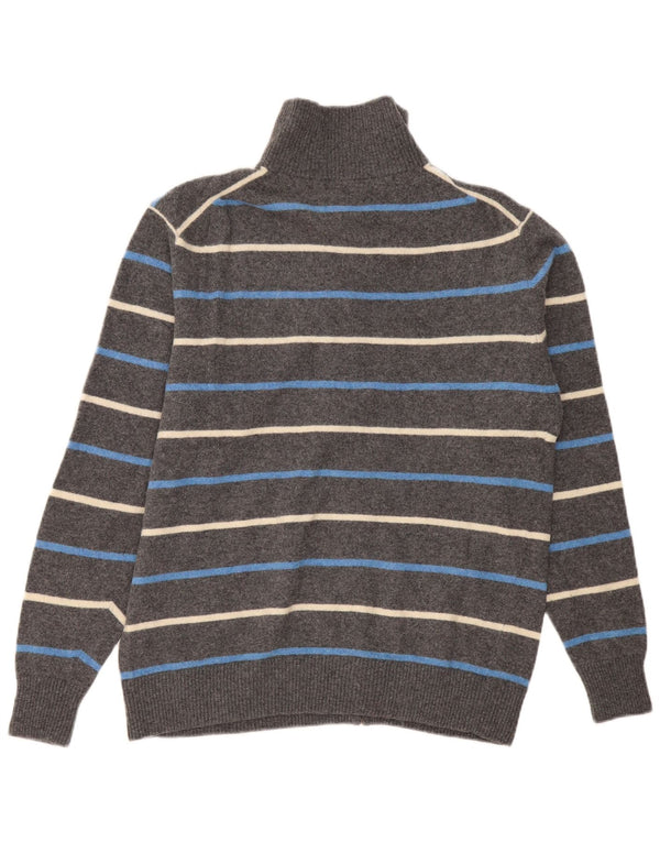 Kappa Herre Cardigan Sweater 2XL Gråstribet uld