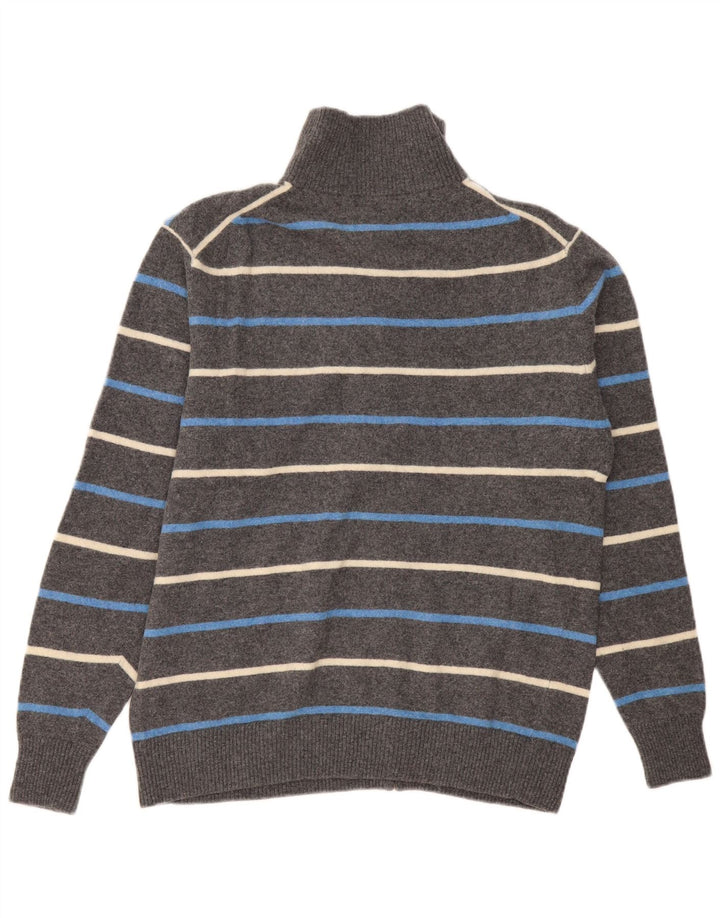 Kappa Herre Cardigan Sweater 2XL Gråstribet uld