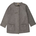 ARMANI JUNIOR Girls Cardigan Sweater 4-5 Years Grey Cotton | Vintage Armani Junior | Thrift | Second-Hand Armani Junior | Used Clothing | Messina Hembry 