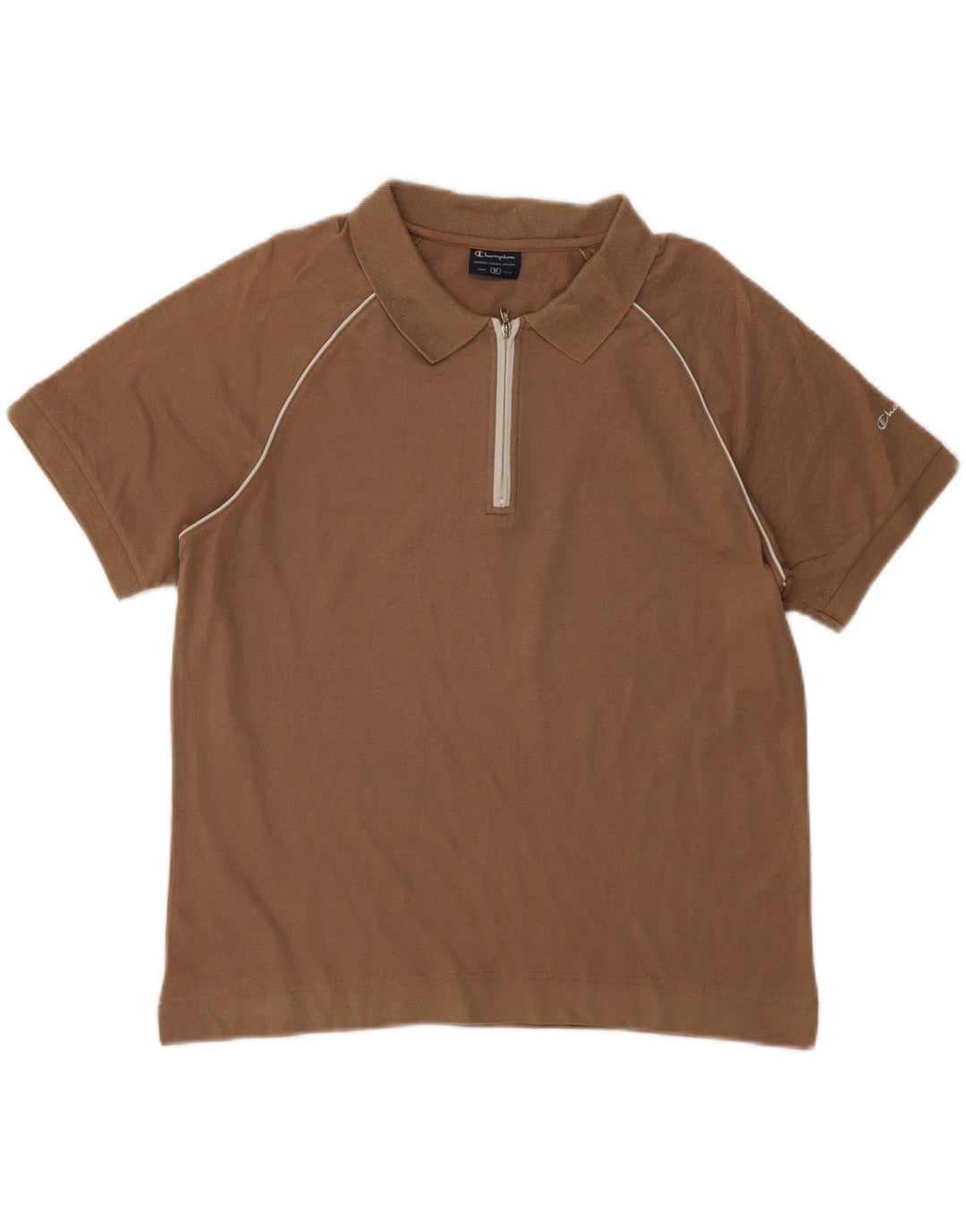 Champion Dame Polo Shirt UK 14 Medium Brun