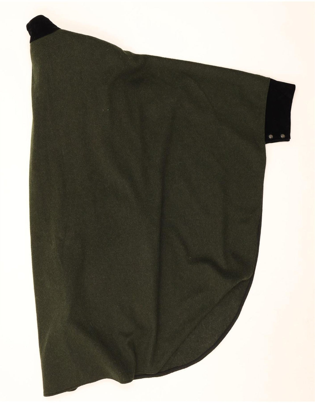 Anna E Cristina Dame Poncho Coat IT 44 Medium Green Colourblock