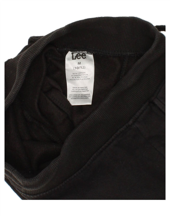 LEE Boys Sport Shorts 10-11 Years Medium Black Cotton Vintage Lee and Second-Hand Lee from Messina Hembry 