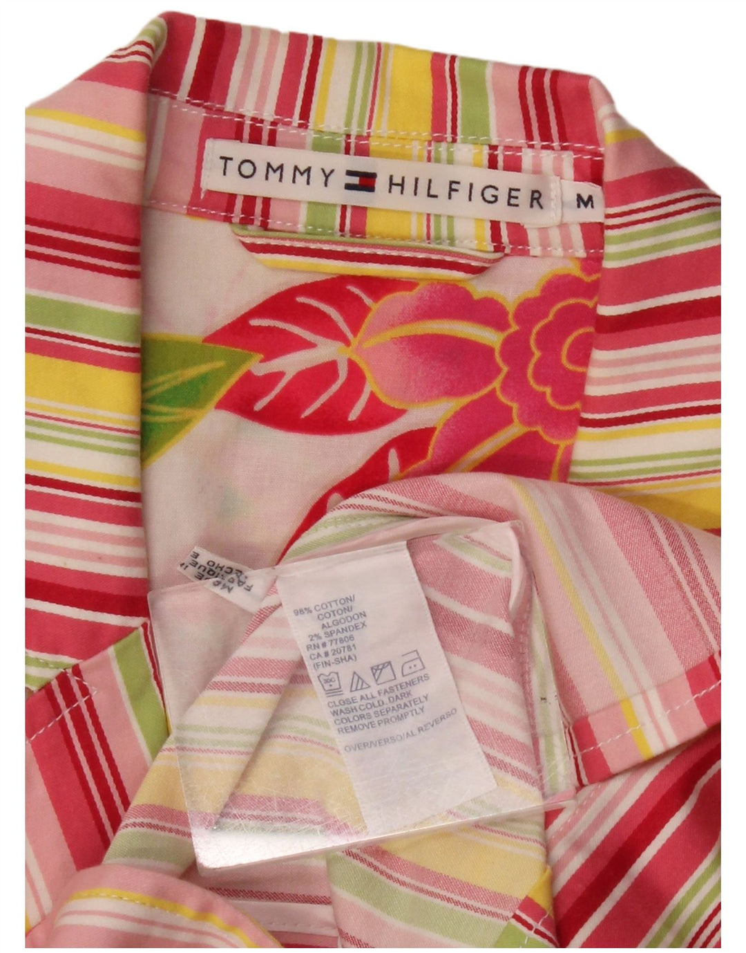 Tommy Hilfiger Dame Crop Blazer Jacket UK 12 Medium Flerfarvet Stribet