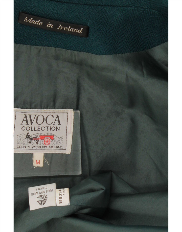 AVOCA Womens Open Overcoat UK 14 Medium Flerfarvet Ternet Ny Uld