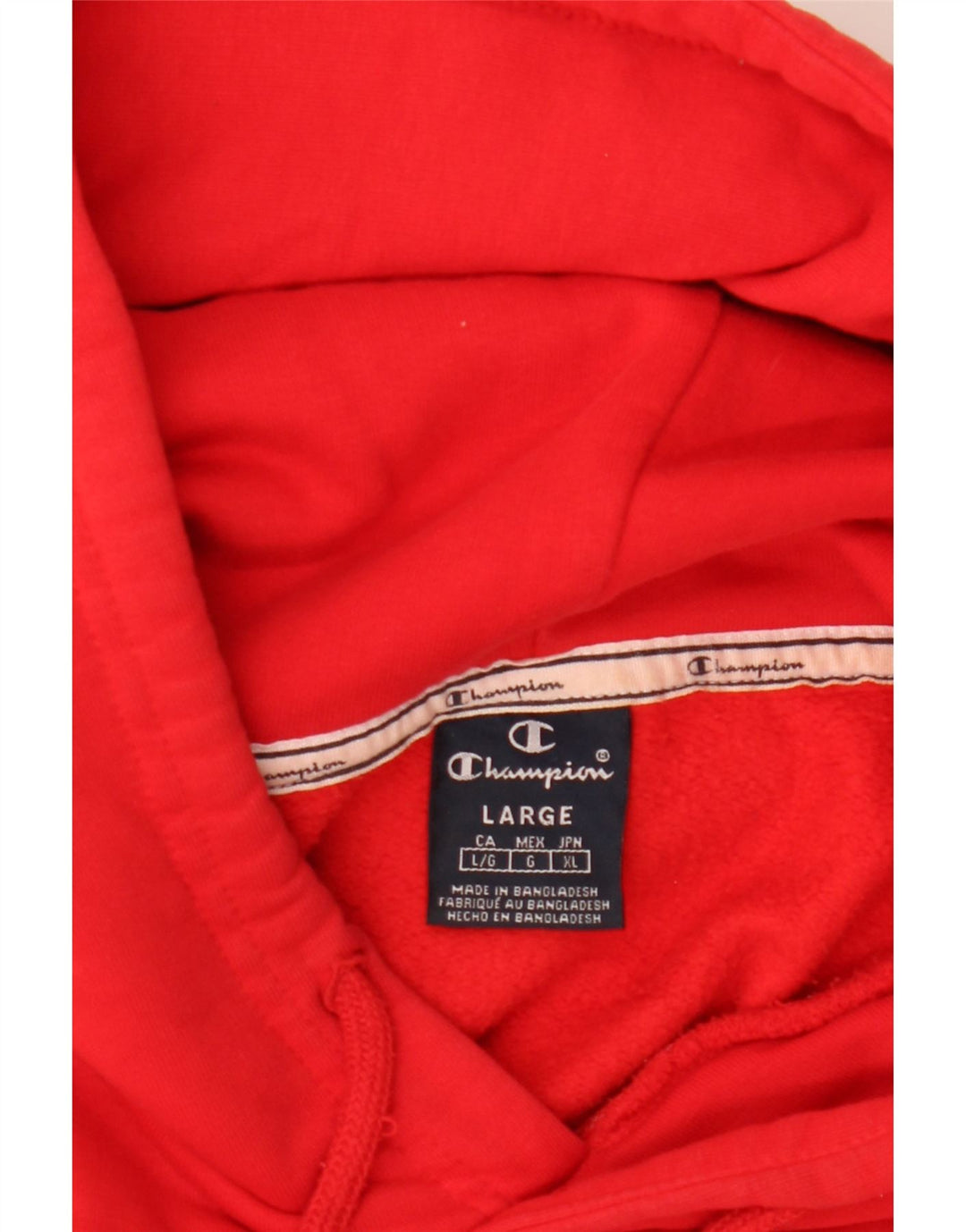 Champion Herre grafisk hættetrøje Jumper Large Rød