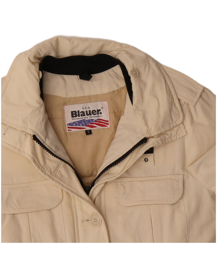 Blauer Oversized Military Jacket UK 10 Small Beige