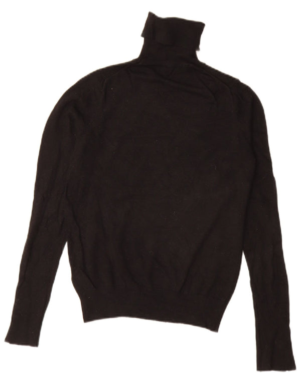 Zara Dame Rullehals Sweater UK 10 Lille Sort
