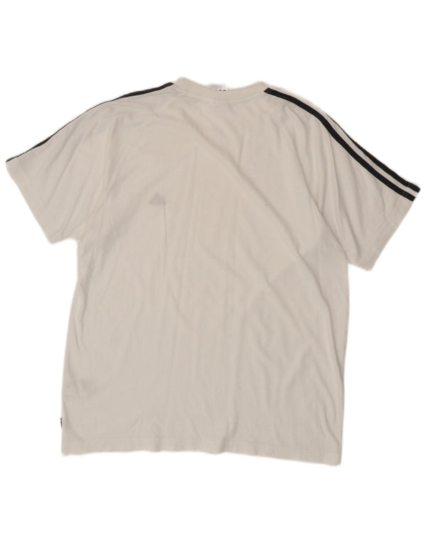 Adidas Herre T-Shirt Top Stor Hvid Bomuld