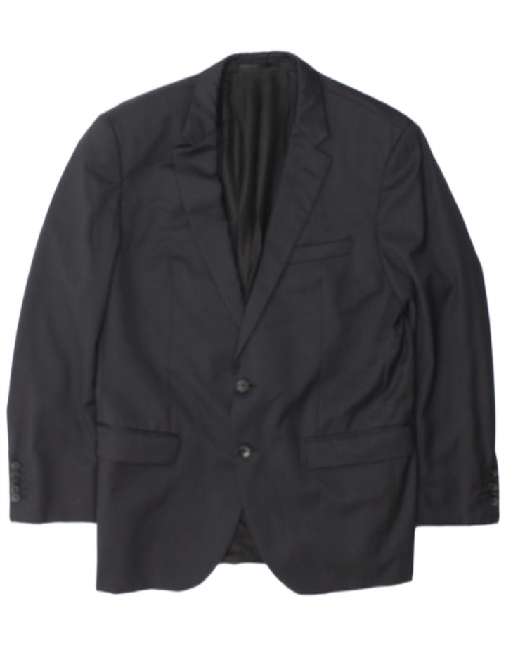 Hugo Boss Herre skræddersyet 2-knaps blazerjakke EU 52 XL grå nålestribe