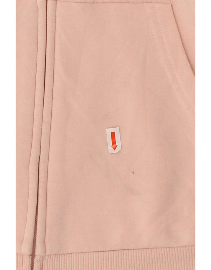 EDDIE BAUER Womens Zip Hoodie Sweater UK 12 Medium Pink Cotton Vintage Eddie Bauer and Second-Hand Eddie Bauer from Messina Hembry 