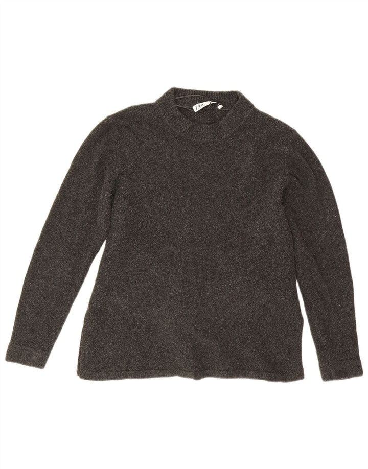 Zara Dame sweater med rund hals DK 14 Medium Grå