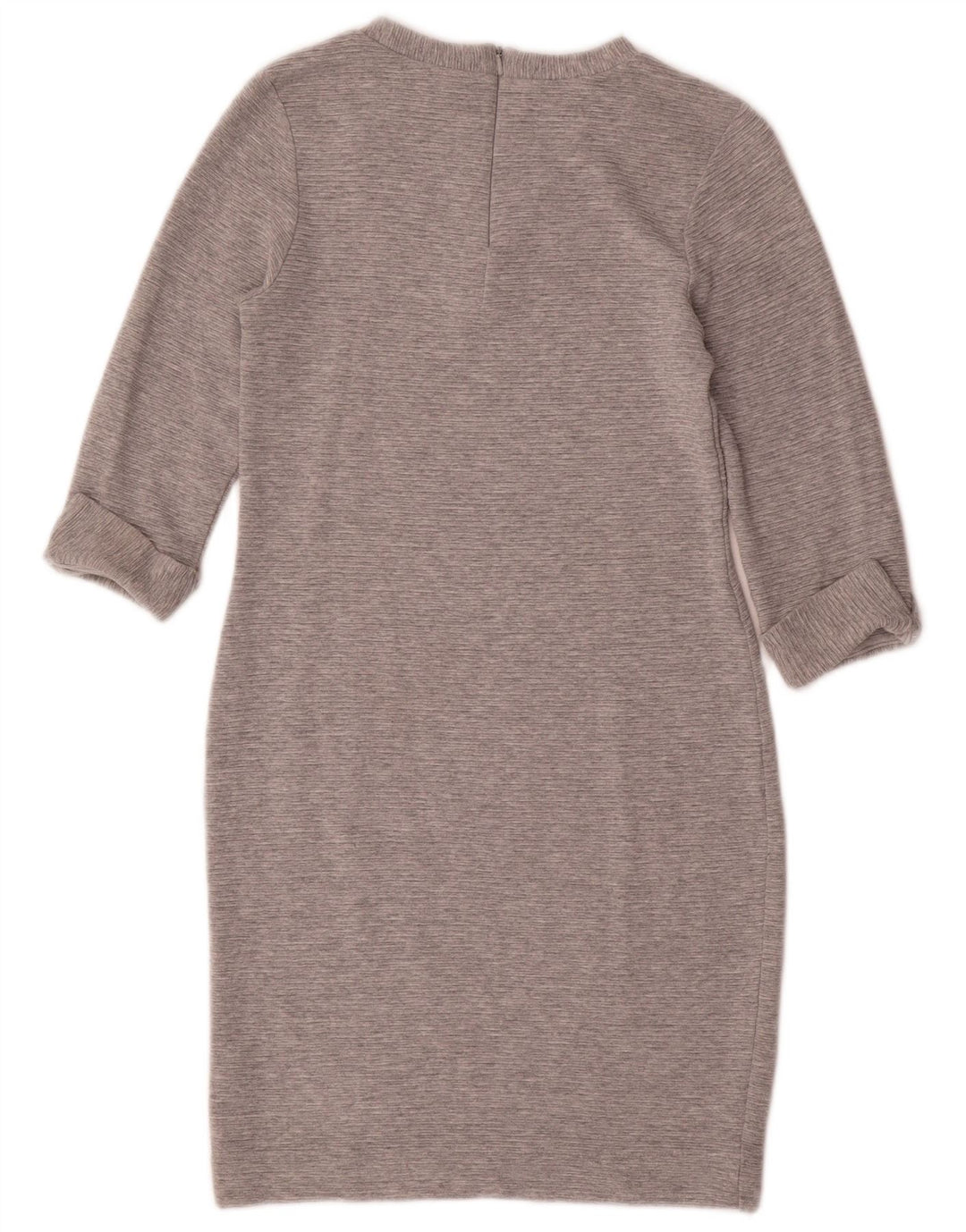 French Connection Dame 3/4-ærmet Skede Kjole UK 12 Medium Grå Viscose
