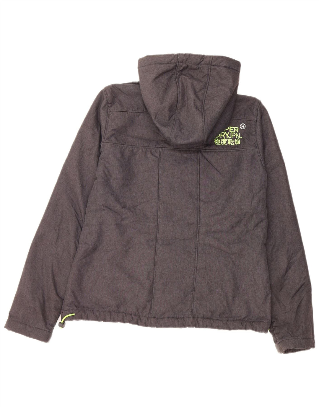 Superdry Womens Windtrekker Windbreaker Jacket UK 16 Large Grå Polyester