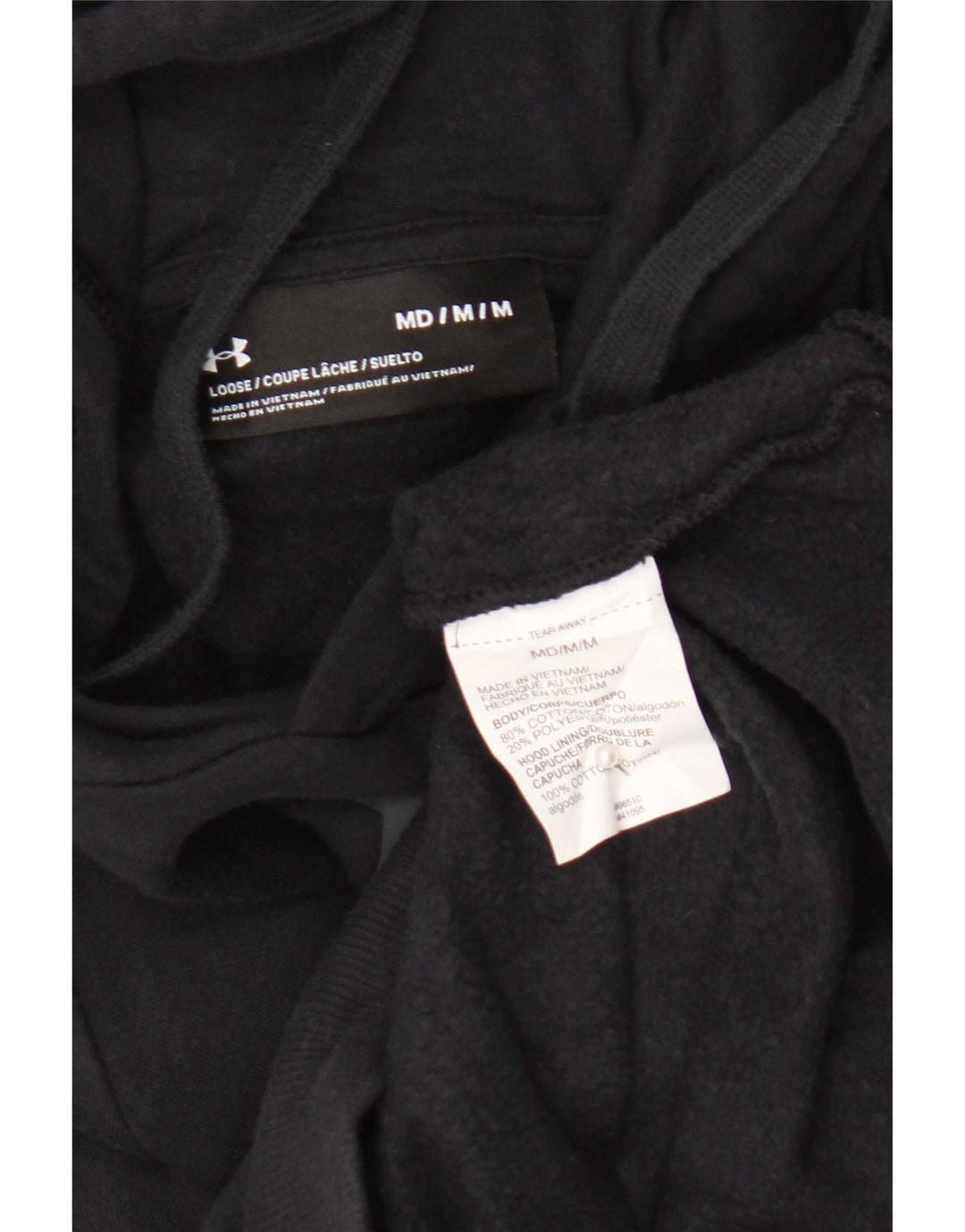 Under Armour Herre grafisk hættetrøje Jumper Medium Sort Bomuld