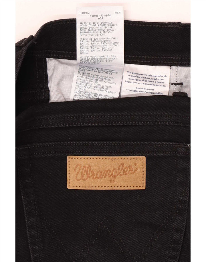 Wrangler Herre Texas Denim Shorts W30 Medium Sort Bomuld