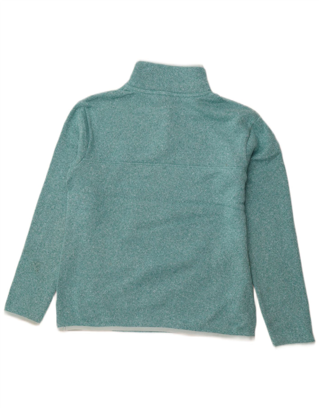EDDIE BAUER Sweatshirt med knaphals til kvinder UK 14 Medium Turkis