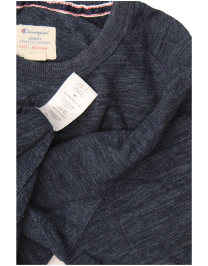 Champion Herre Sweatshirt Jumper Medium Navyblå Flecked Bomuld