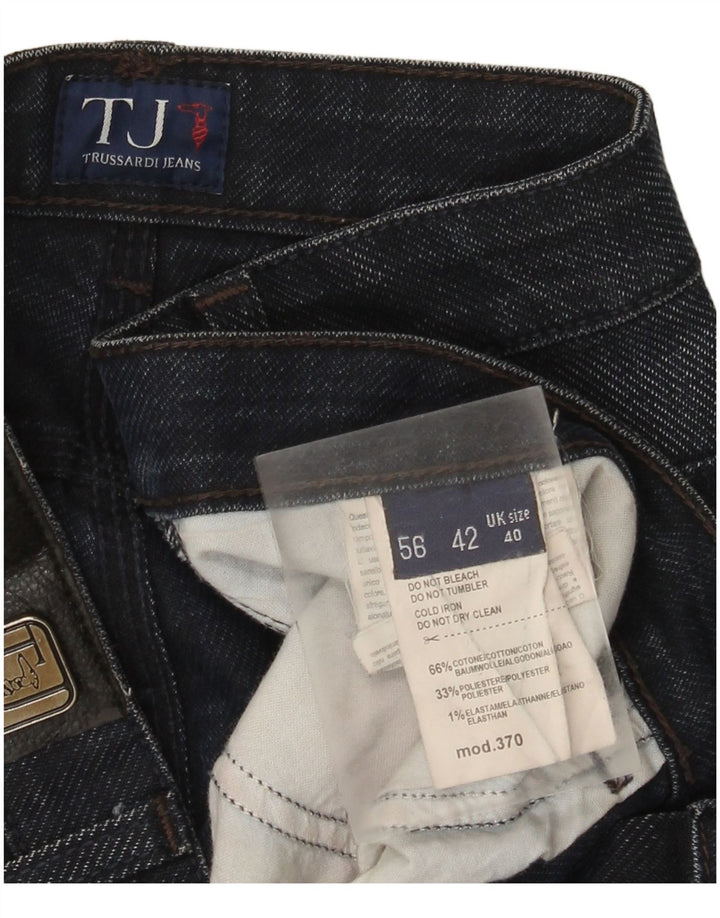 Trussardi Straight Jeans til mænd W40 L31 Marineblå bomuld